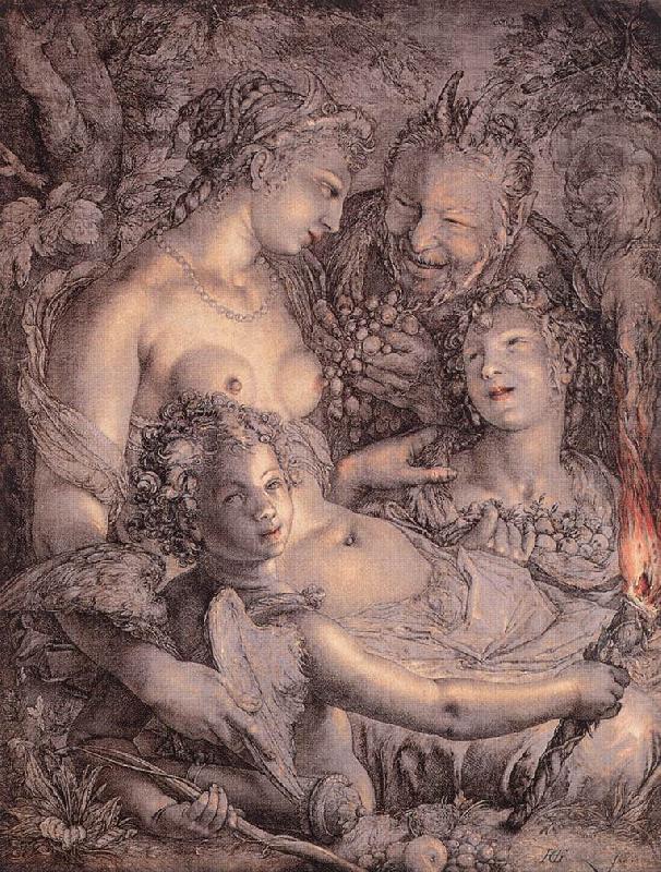 GOLTZIUS, Hendrick Without Ceres and Bacchus, Venus would Freeze xdg Germany oil painting art